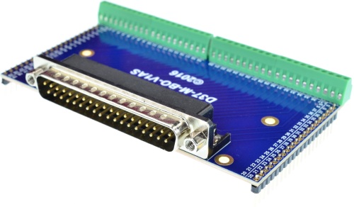 DB37 Male Connector Breakout Board